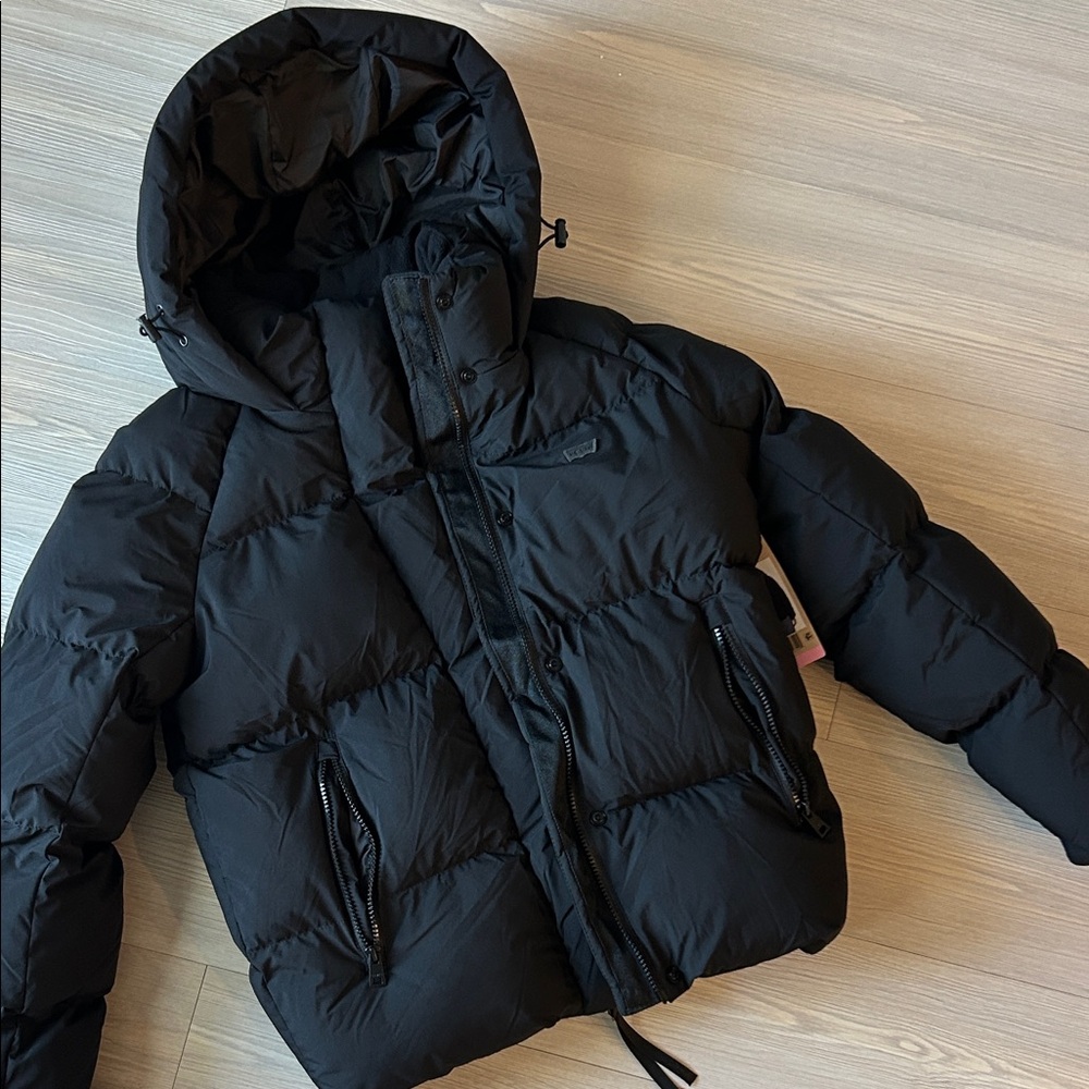 Levi’s Black Puffer Jacket with Hood